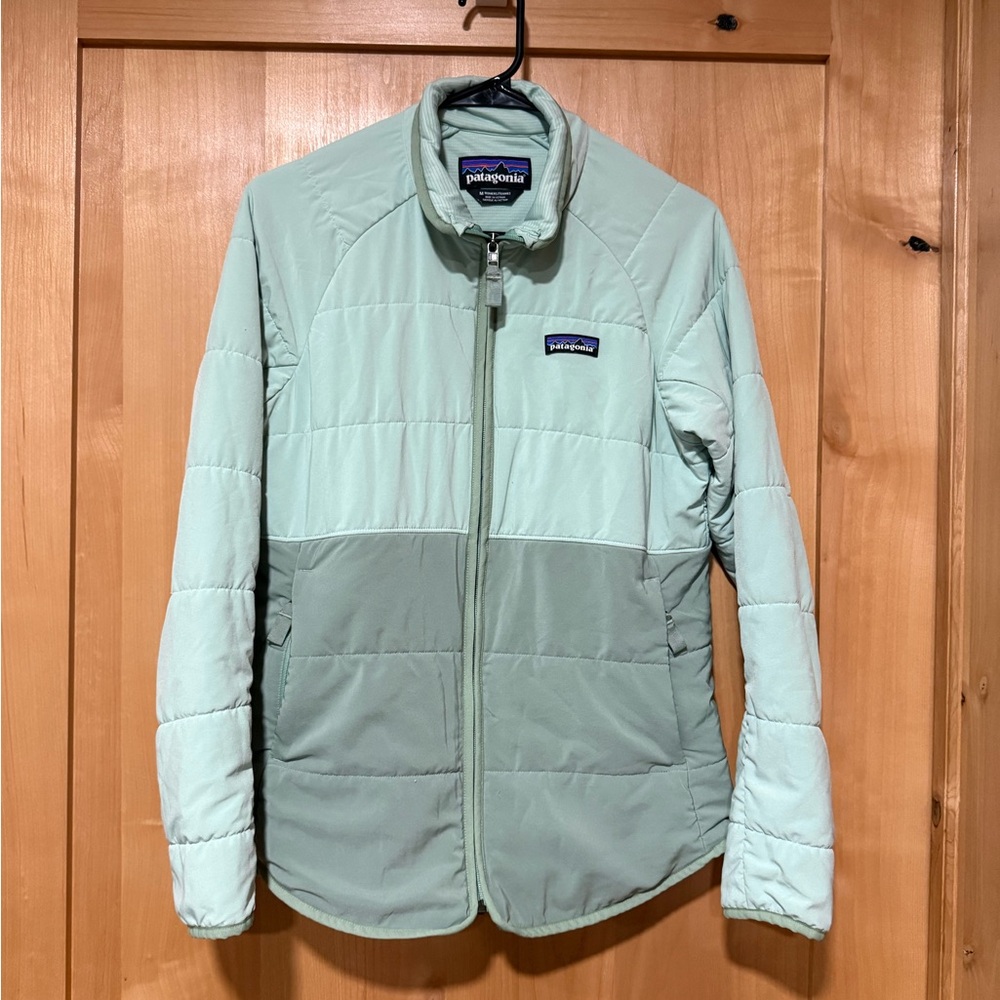 Patagonia Light Green Quilted Jacket